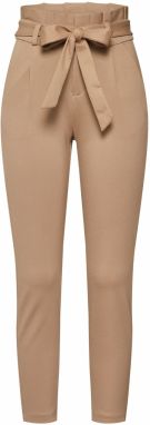 VERO MODA Plisované nohavice  béžová