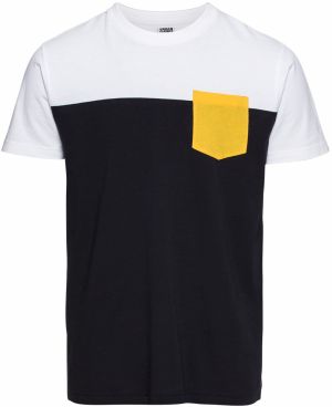 Urban Classics Tričko  námornícka modrá / žltá / biela