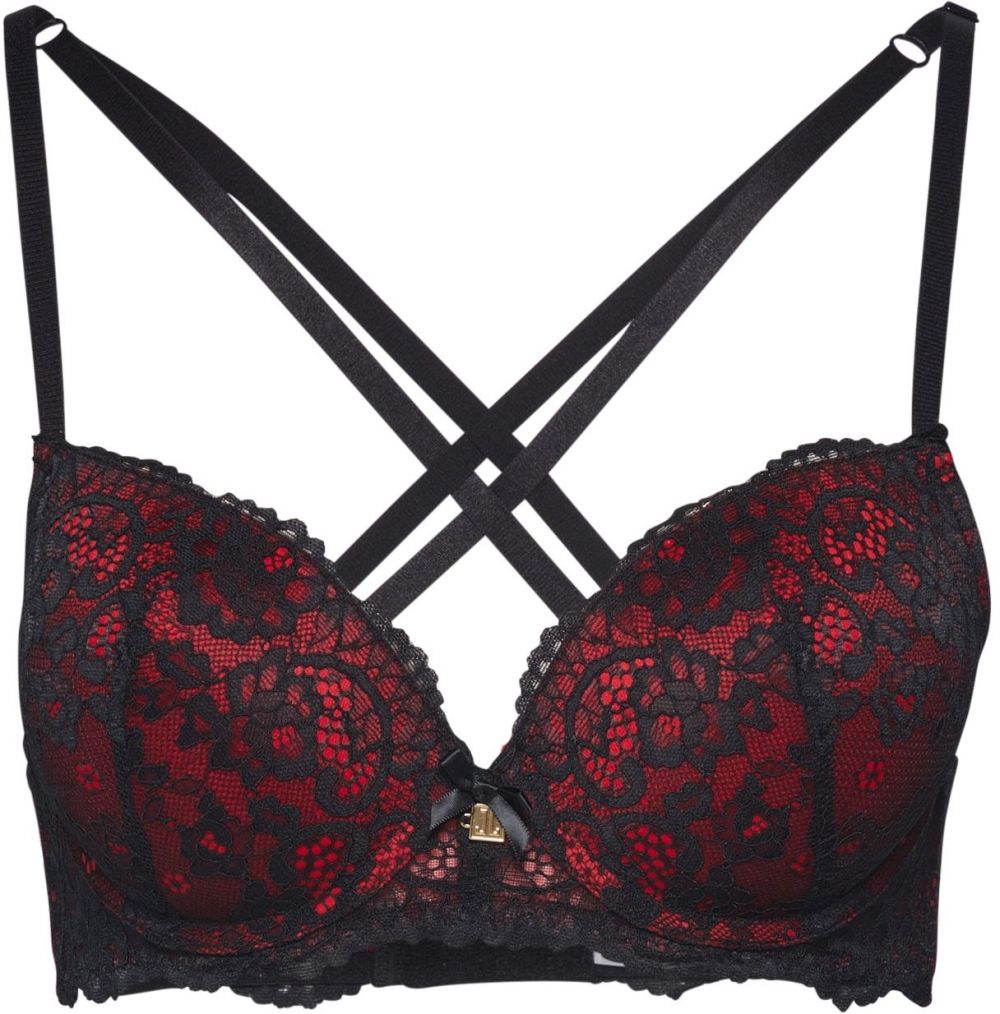 LASCANA Podprsenka  červená / čierna