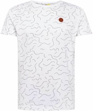 Alife And Kickin Tričko 'NicAK T-Shirt'  sivá / biela