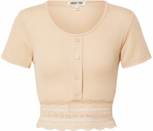 ABOUT YOU Tričko 'Carin'  béžová