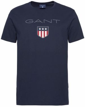 GANT Tričko  námornícka modrá / dymovo modrá / červená / biela