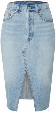 LEVI'S Sukňa 'DECONSTRUCTED MIDI SKIRT'  modrá denim