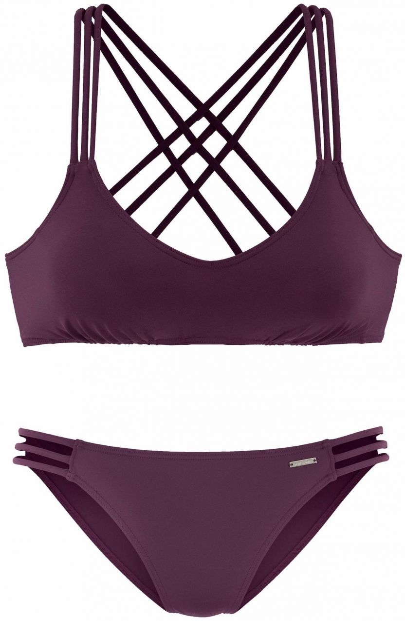 Bruno Banani Bikiny  bordová