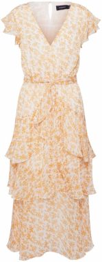 MINKPINK Večerné šaty 'LANA'  biela / svetlooranžová