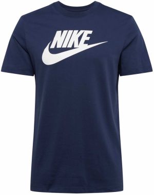 Nike Sportswear Tričko  námornícka modrá / biela