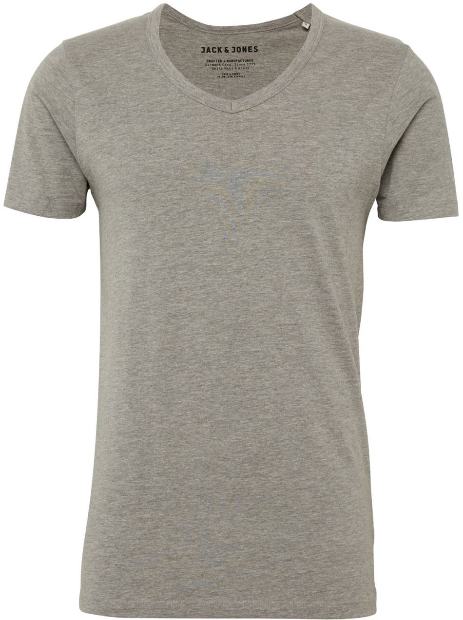 JACK & JONES Tričko  sivá melírovaná