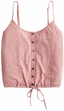 HOLLISTER Top 'DTC BARE BUTTON THRU/TIE CAMI'  rosé
