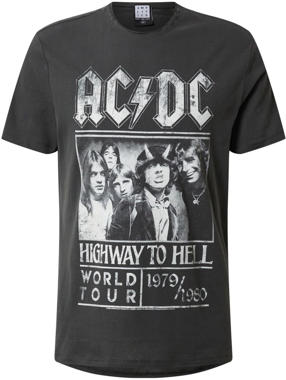 AMPLIFIED Tričko 'ACDC HIGHWAY TO HELL'  tmavosivá