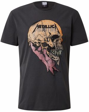 AMPLIFIED Tričko 'METALLICA SAD BUT TRUE'  tmavosivá