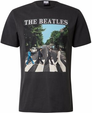 AMPLIFIED Tričko 'THE BEATLES ABBEY ROAD '  tmavosivá