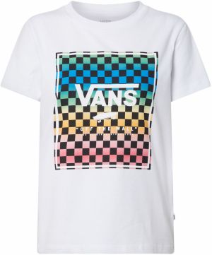 VANS Tričko 'VINTAGE CHECK BOX'  biela