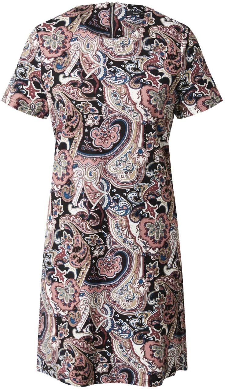 ONLY Šaty 'POP TRASH'  ultramarínová / svetlohnedá / tmavohnedá / biela