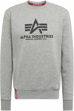 ALPHA INDUSTRIES Mikina  antracitová / svetlosivá / červená