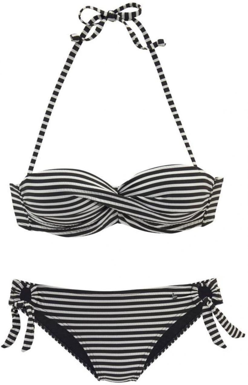 s.Oliver Bikiny  čierna / biela