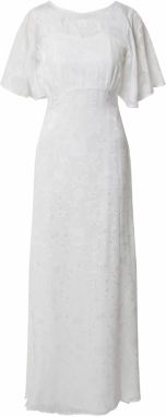 Dorothy Perkins Večerné šaty 'Bridal Leyla Burnout Maxi Dress'  biela