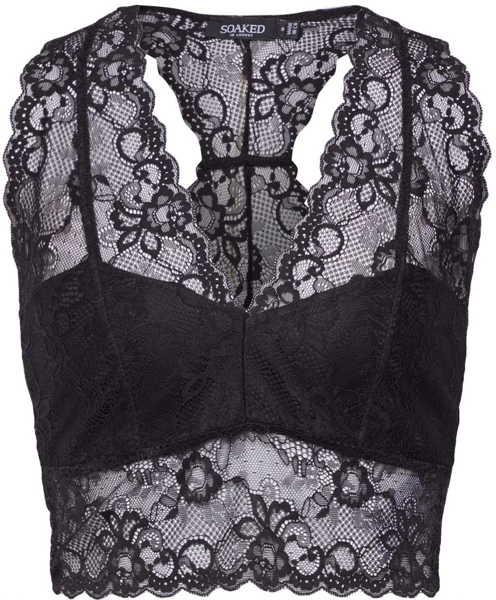 SOAKED IN LUXURY Top 'Dolly'  čierna