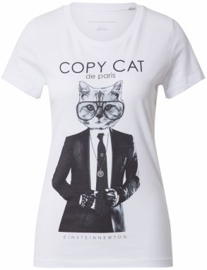 EINSTEIN & NEWTON Tričko 'Copy Cat'  čierna / biela
