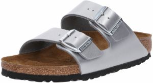 BIRKENSTOCK Šľapky 'Arizona'  strieborná