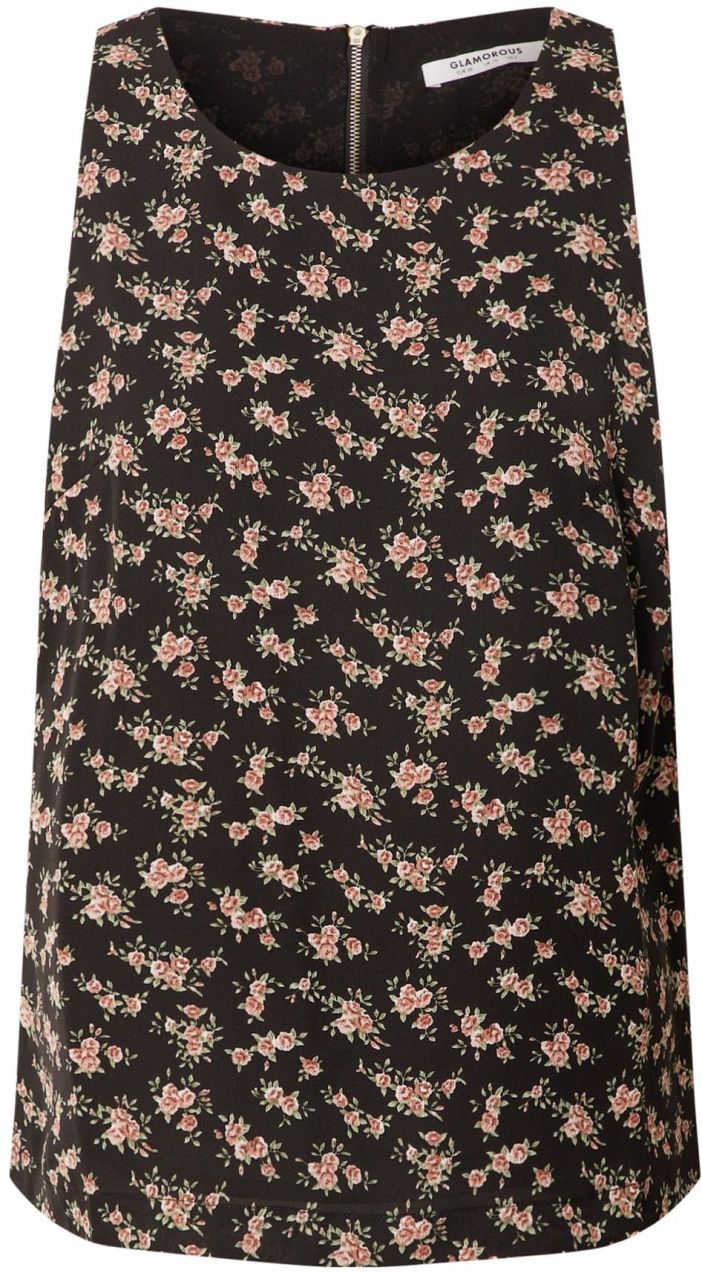 GLAMOROUS Top  krémová / olivová / rosé / čierna