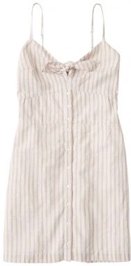 Abercrombie & Fitch Šaty  svetlobéžová / biela