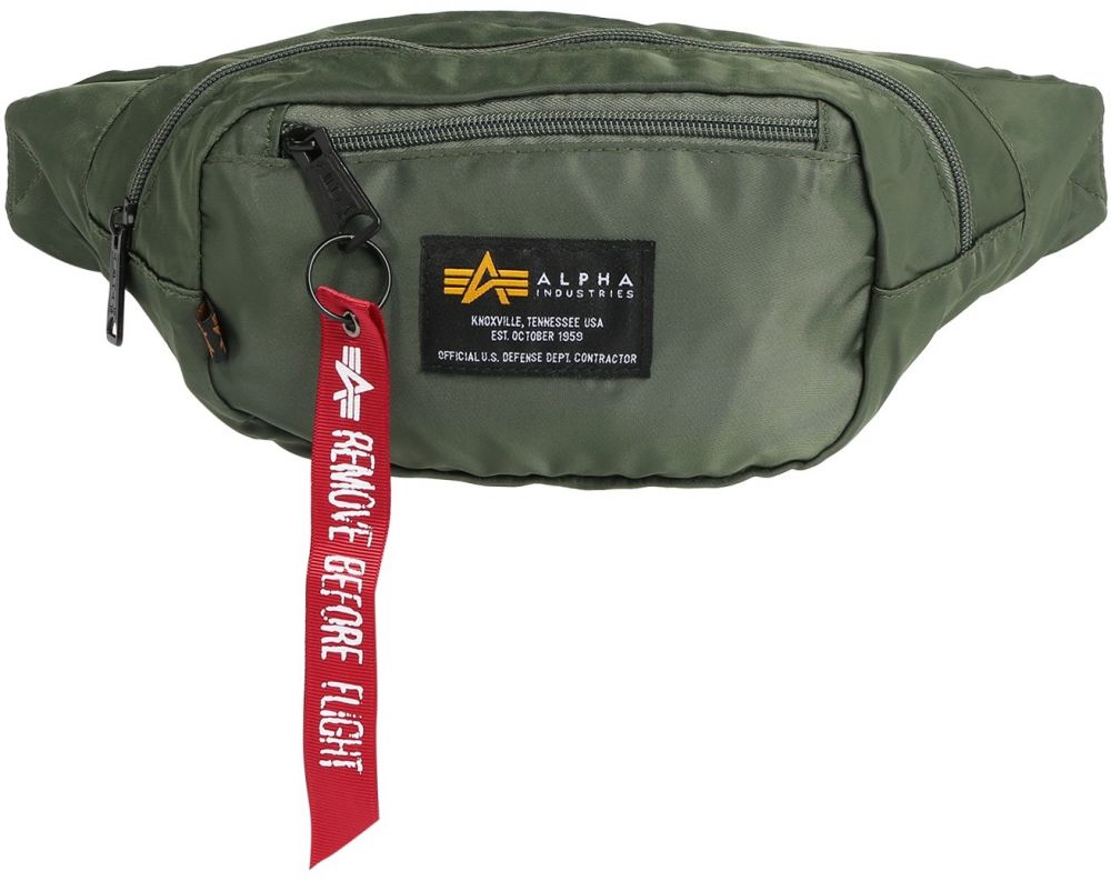 ALPHA INDUSTRIES Ľadvinka  kaki / červená / čierna / biela