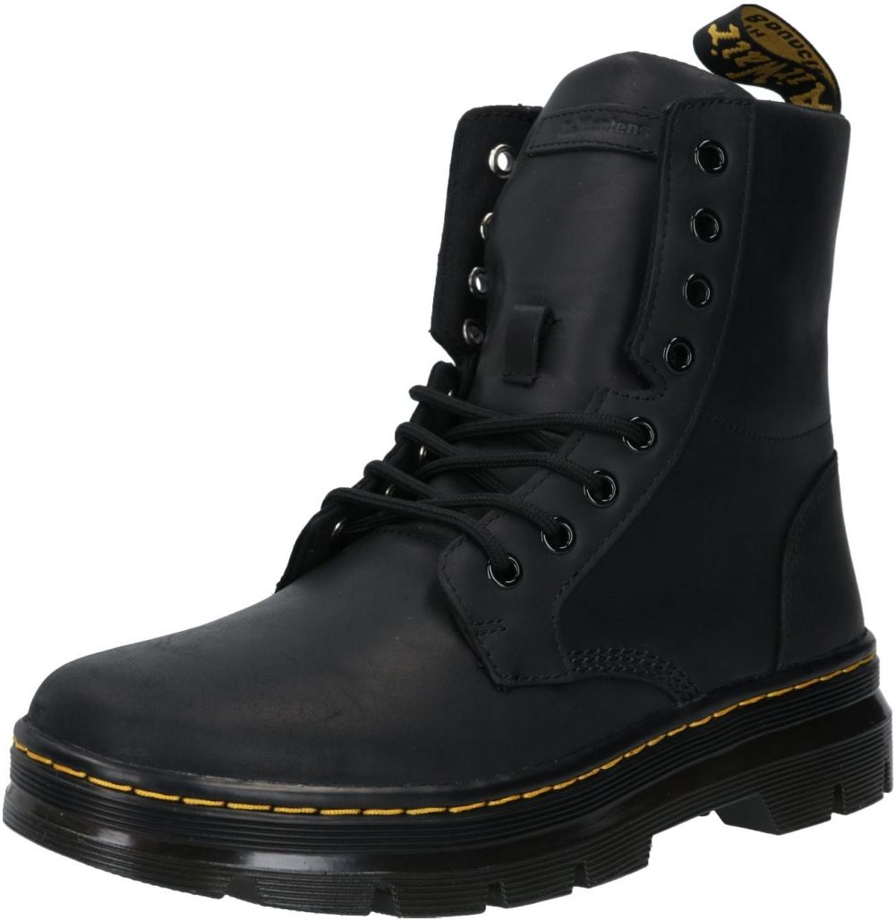 Dr. Martens Šnurovacie čižmy 'Combs'  žltá / čierna