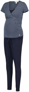 Esprit Maternity Pyžamo  námornícka modrá / biela