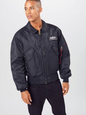 ALPHA INDUSTRIES Prechodná bunda  červená / čierna / biela