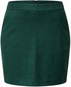 VERO MODA Sukňa 'Donnadina'  tmavozelená