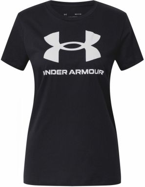 UNDER ARMOUR Funkčné tričko  čierna / biela