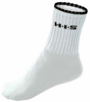 H.I.S Ponožky  biela / čierna