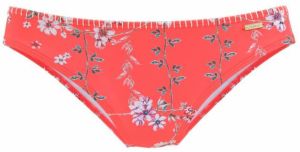 SUNSEEKER Bikinové nohavičky 'Ditsy'  svetlohnedá / jedľová / fialová / oranžovo červená / prírodná biela