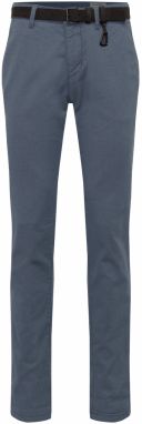 TOM TAILOR DENIM Chino nohavice  antracitová / biela