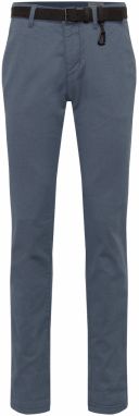 TOM TAILOR DENIM Chino nohavice  antracitová / biela