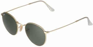 Ray-Ban Slnečné okuliare 'Round metal'  zlatá / tmavozelená