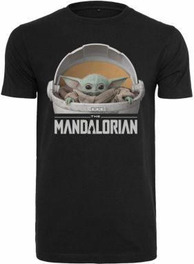 Mister Tee Tričko 'Baby Yoda Mandalorian'  svetlohnedá / sivá / mätová / oranžová / čierna