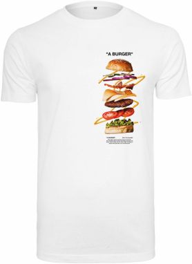 Mister Tee Tričko 'A Burger'  zmiešané farby / biela