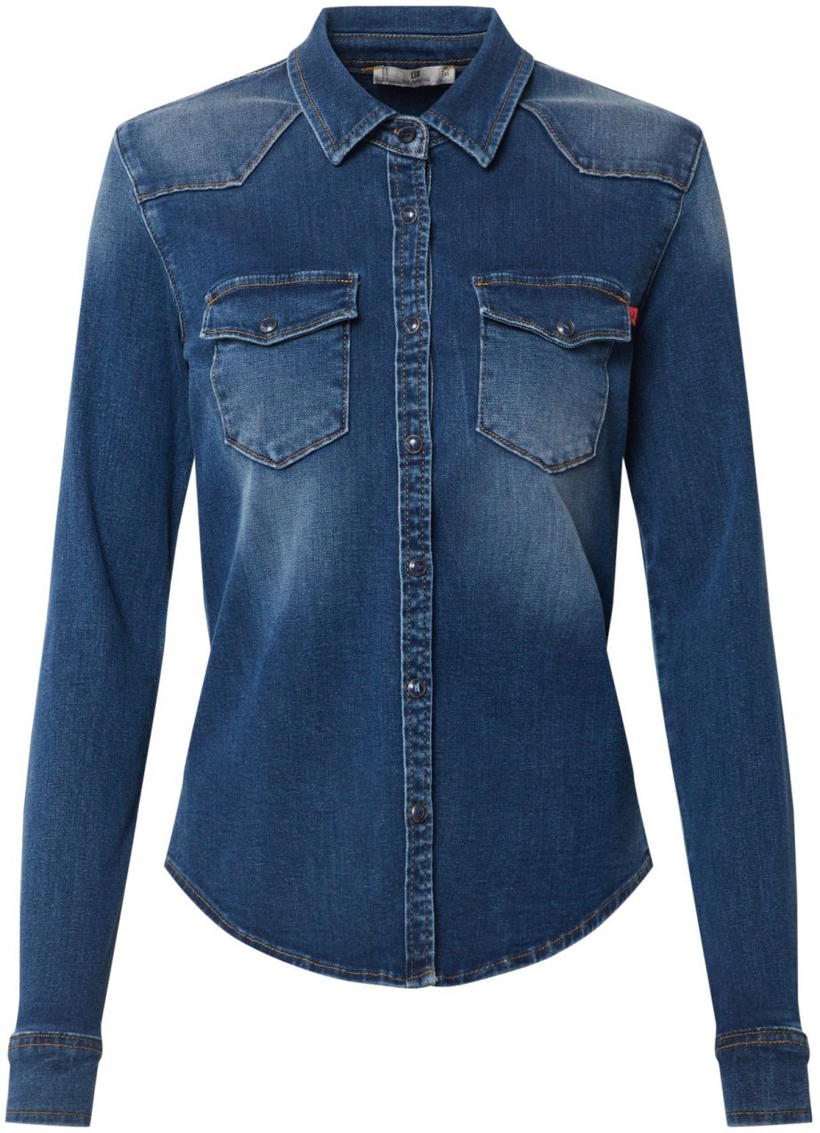 LTB Blúzka 'Lucinda'  modrá denim