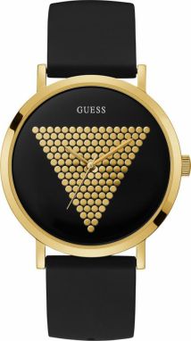 GUESS Analógové hodinky 'Imprint'  zlatá / čierna