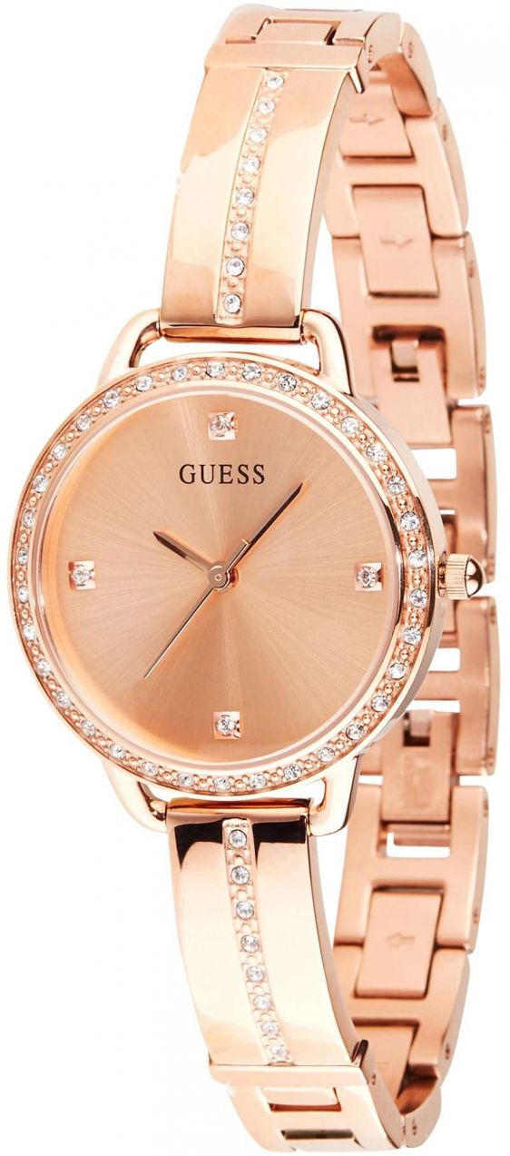 GUESS Analógové hodinky  bronzová