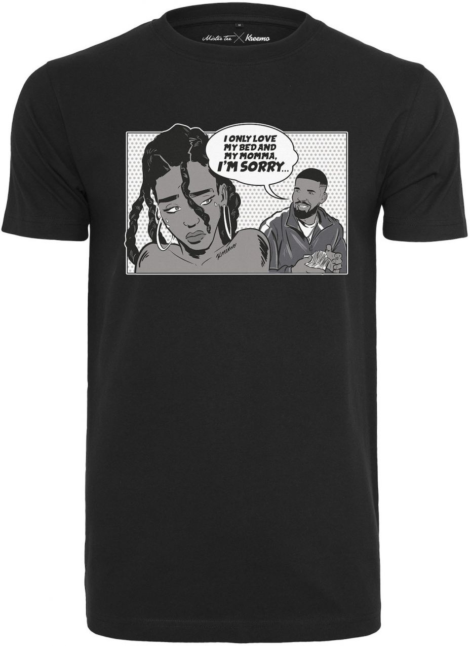 Mister Tee Tričko 'Sorry'  sivá / tmavosivá / čierna / biela