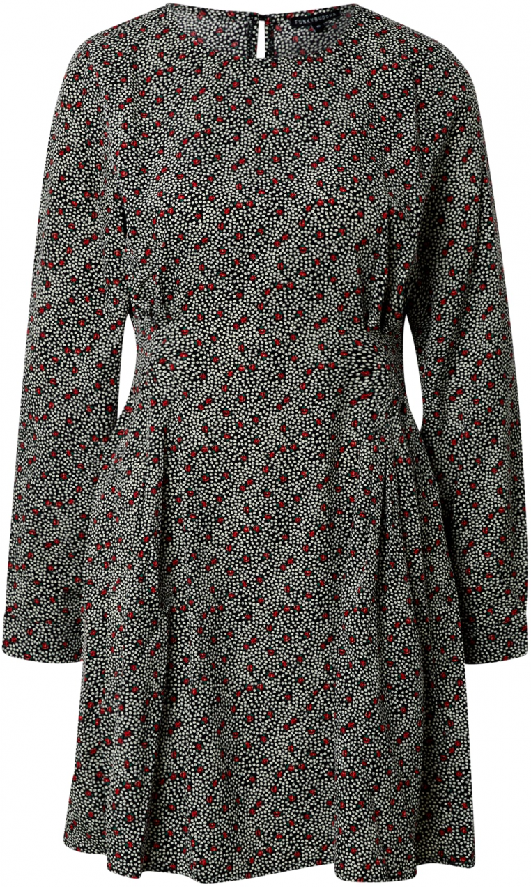 Funky Buddha Šaty  červená / čierna / biela