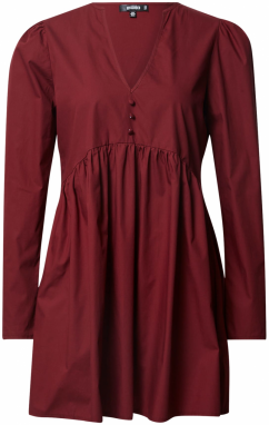 Missguided Košeľové šaty 'Poplin'  burgundská