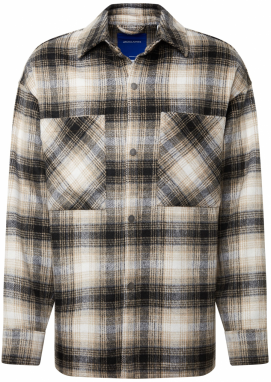 JACK & JONES Prechodná bunda  béžová / hnedá / biela
