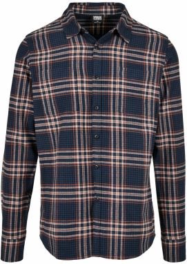 Urban Classics Košeľa  námornícka modrá / hrdzavo červená / biela