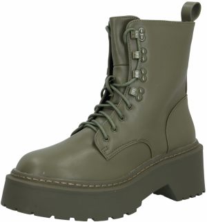 Missguided Šnurovacie členkové čižmy  kaki