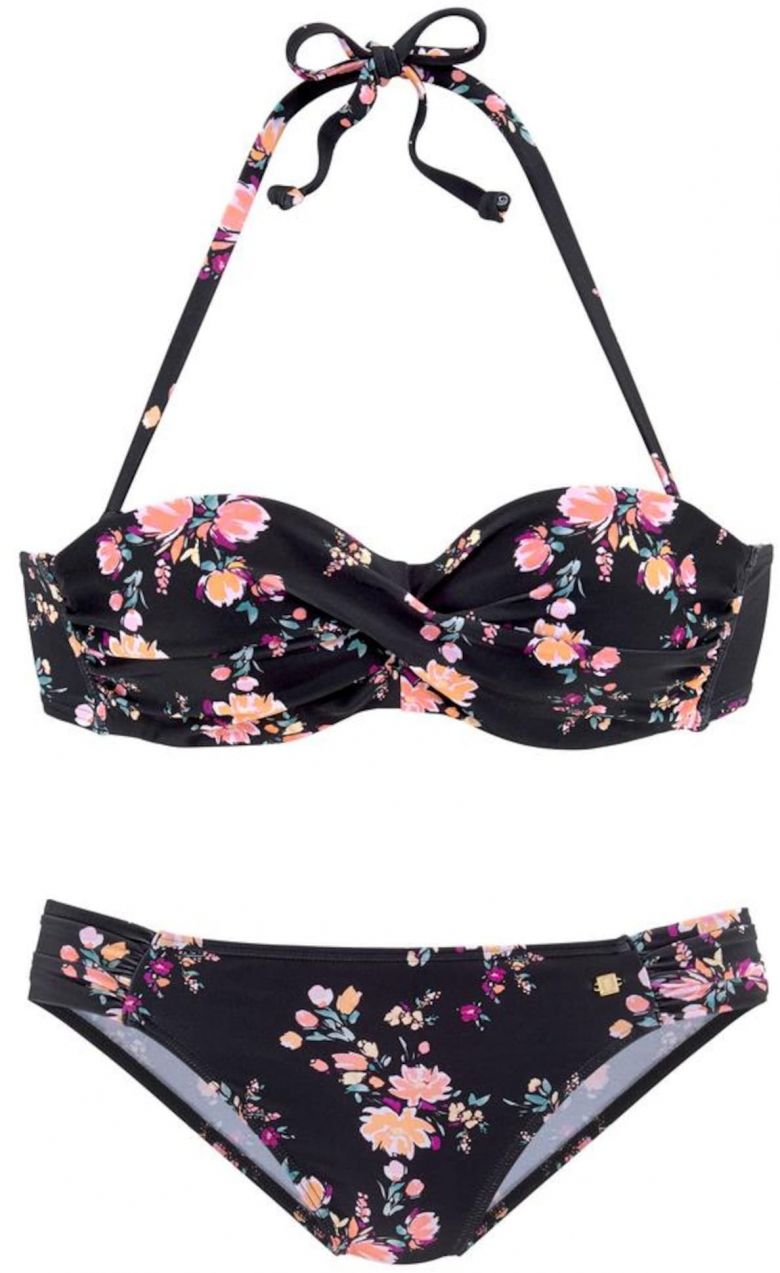 JETTE Bikiny  ružová / čierna