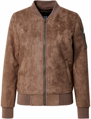 Urban Classics Prechodná bunda  hnedá melírovaná
