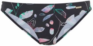 SUNSEEKER Bikinové nohavičky 'Leaves'  čierna